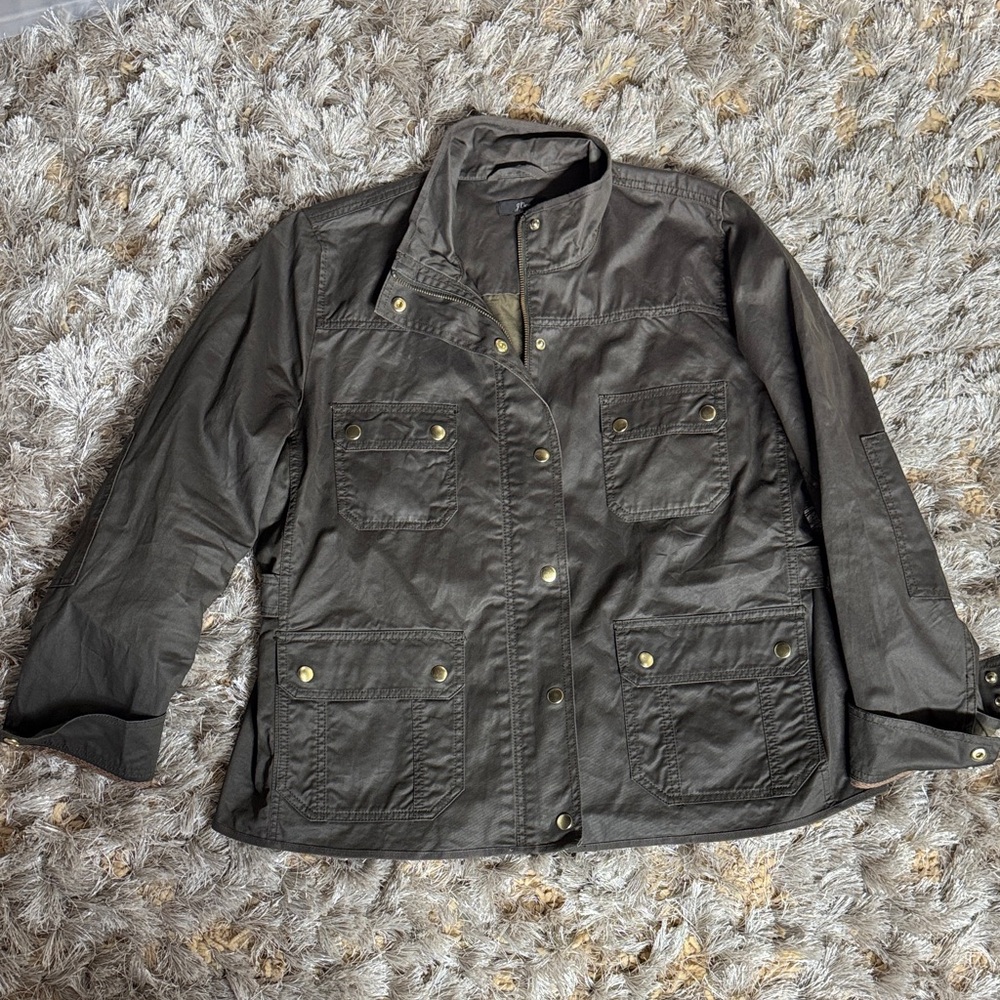 J. Crew Dark Olive Utility Jacket
